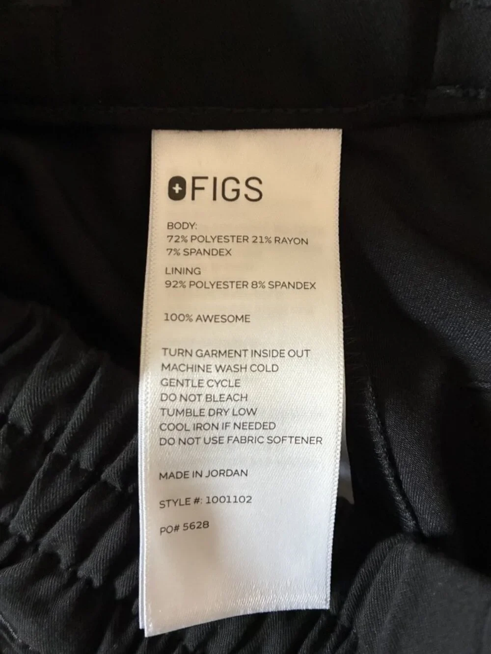 Figs Scrubs Cairo Cargo Pants In Black Size XST 26” x 32”